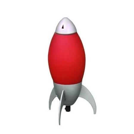 Ore International ORE International KT-162 RD 10.5 in. Kids Red Rocket Table Lamp KT-162 RD
